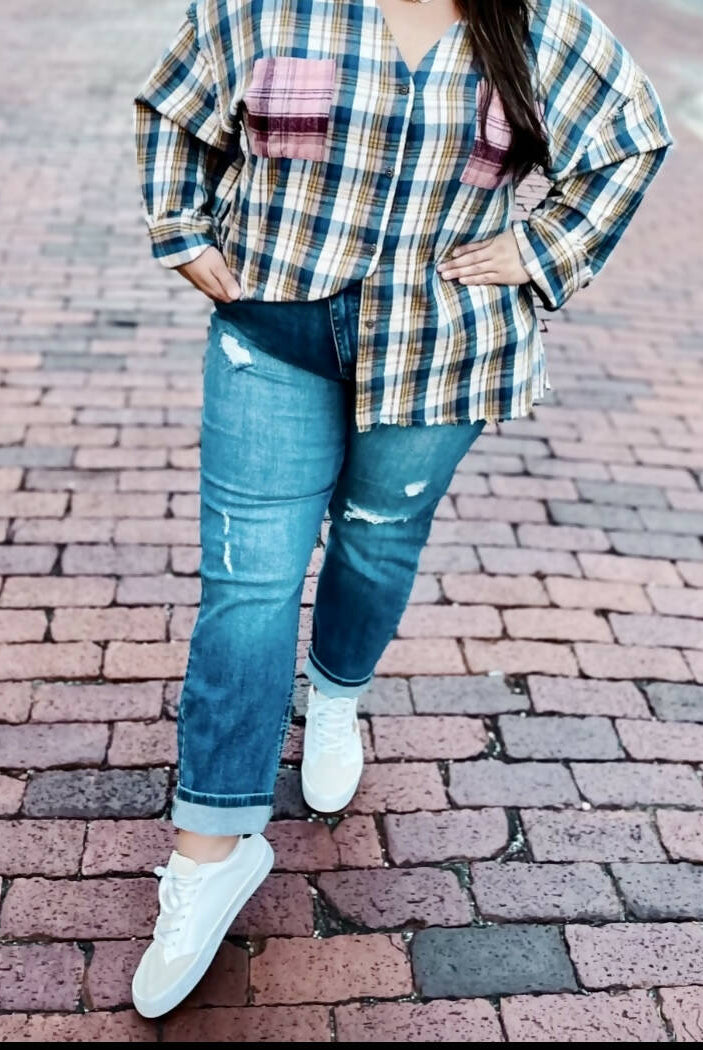 Lotus Cutout Jeans-Jeans-Vintage Cowgirl-Deadwood South Boutique, Women's Fashion Boutique in Henderson, TX