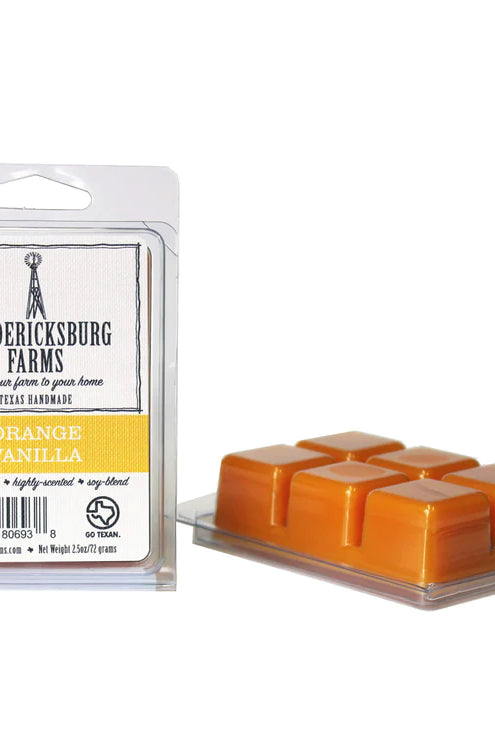 Fredericksburg Farms Orange Vanilla Wax Melt-Candles-Deadwood South Boutique & Company-Deadwood South Boutique, Women's Fashion Boutique in Henderson, TX