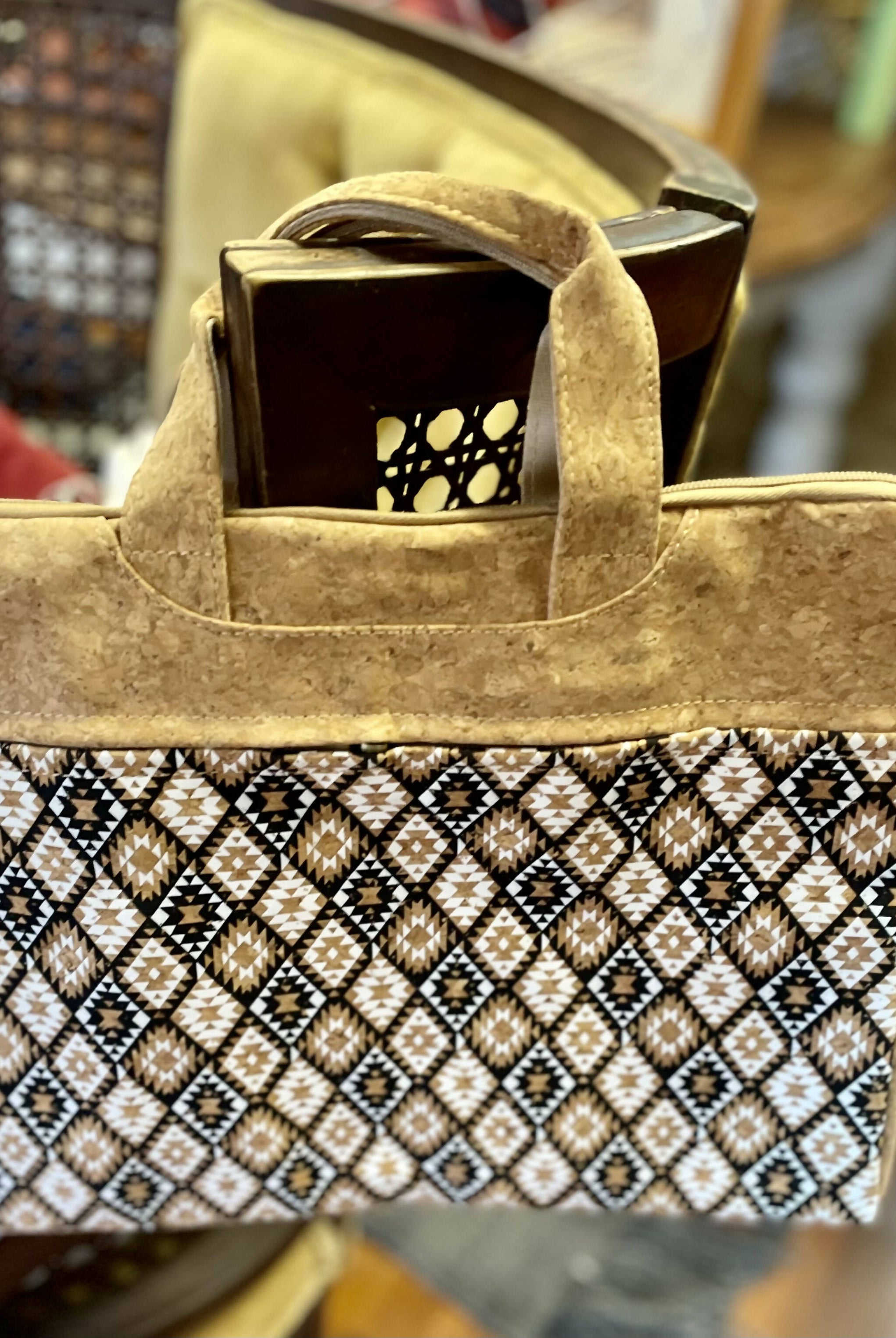 Cork Computer Bag-Bags & Purses-Vintage Cowgirl-Deadwood South Boutique, Women's Fashion Boutique in Henderson, TX