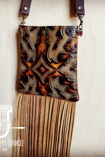 Laredo Tooled Leather Crossbody-Bags & Purses-Deadwood South Boutique & Company-Deadwood South Boutique, Women's Fashion Boutique in Henderson, TX
