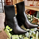 Black Widow Booties-Boots-Vintage Cowgirl-Deadwood South Boutique, Women's Fashion Boutique in Henderson, TX
