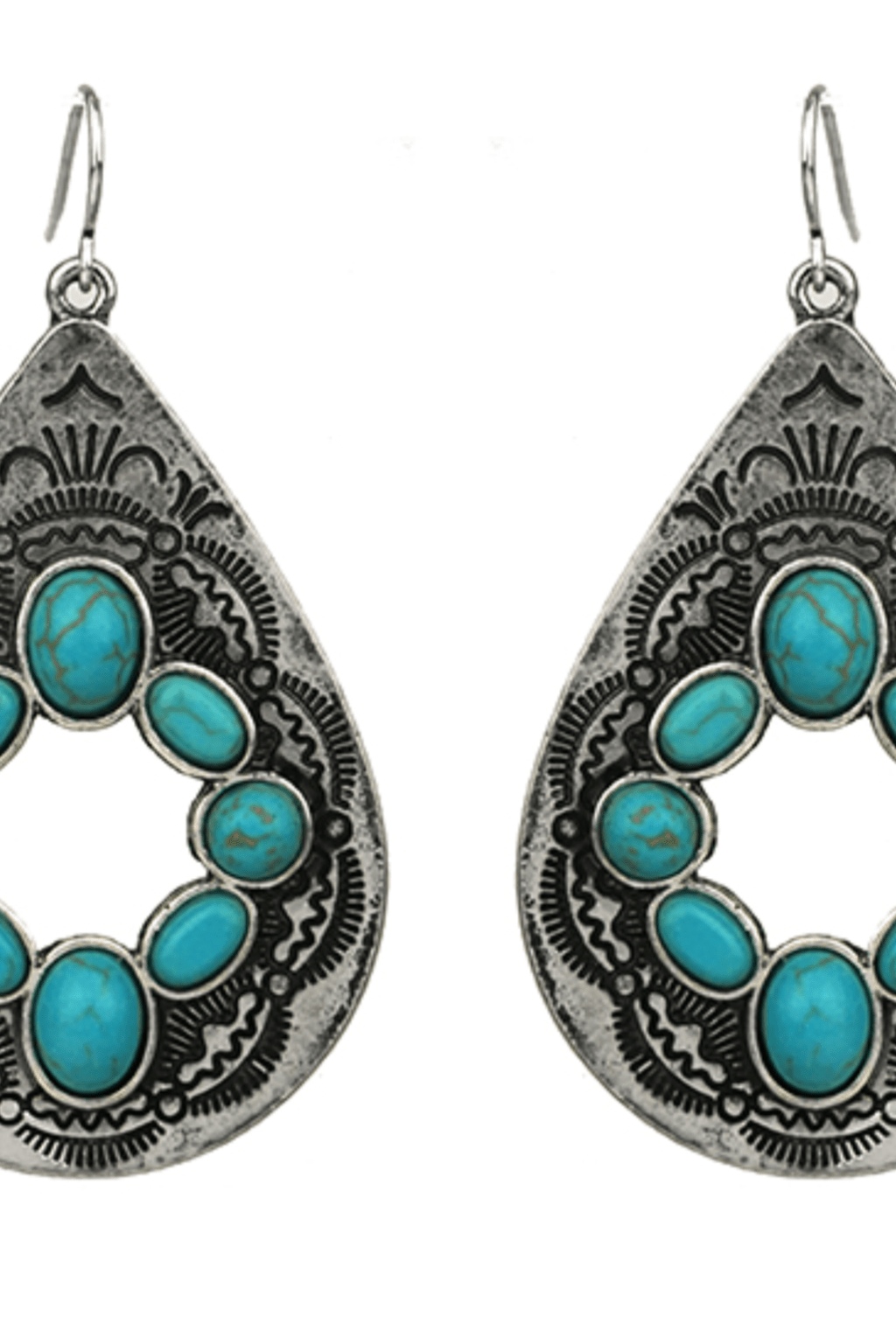 Concho Stone Earrings - Deadwood South Boutique & Company LLC