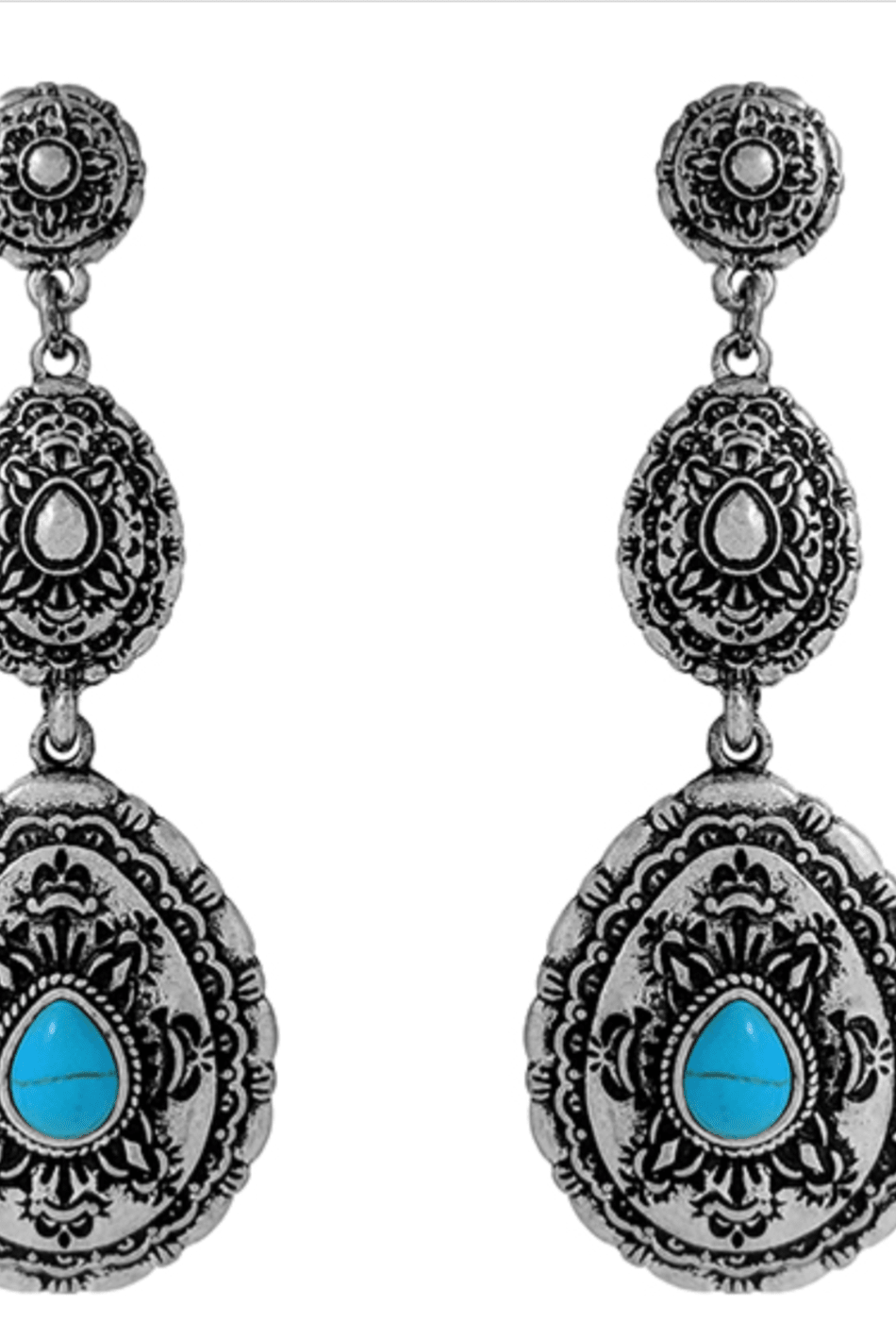 Dangle Concho Earrings - Deadwood South Boutique & Company LLC