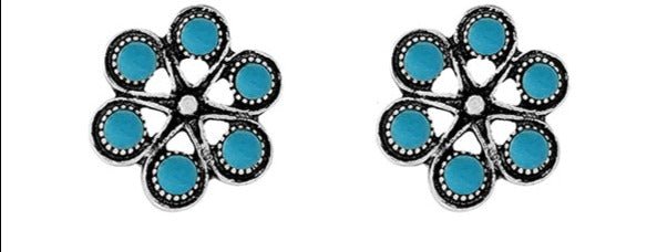 Flowy Fashion Flower Stud Earrings - Deadwood South Boutique & Company LLC
