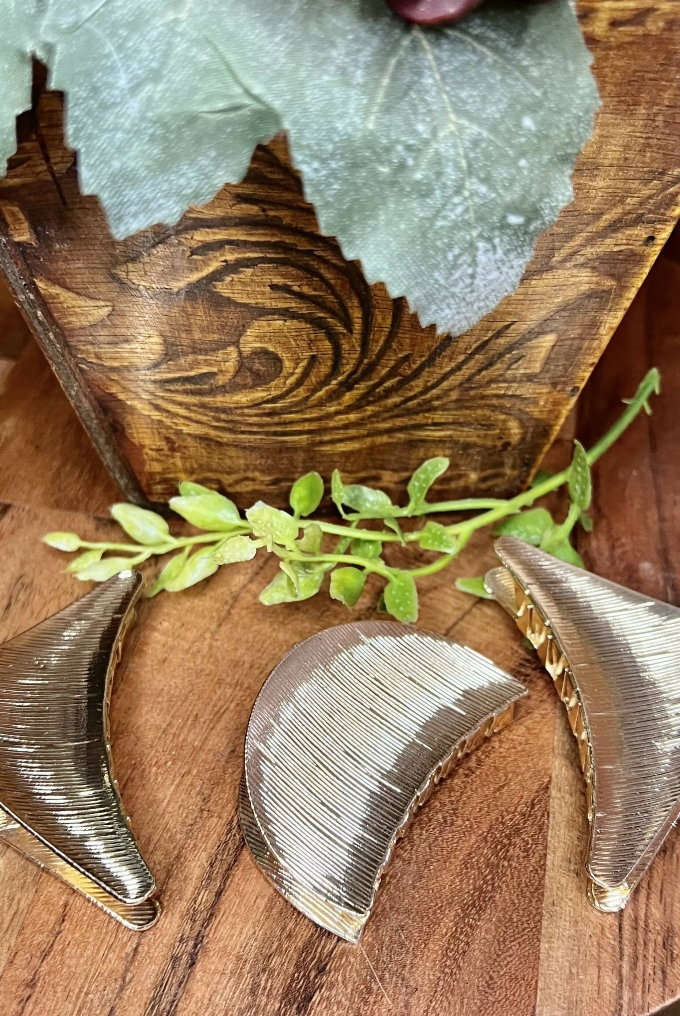 Gold Hair Clips - Deadwood South Boutique & Company LLC