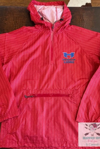 Henderson Lions Red Windbreaker - Deadwood South Boutique & Company LLC