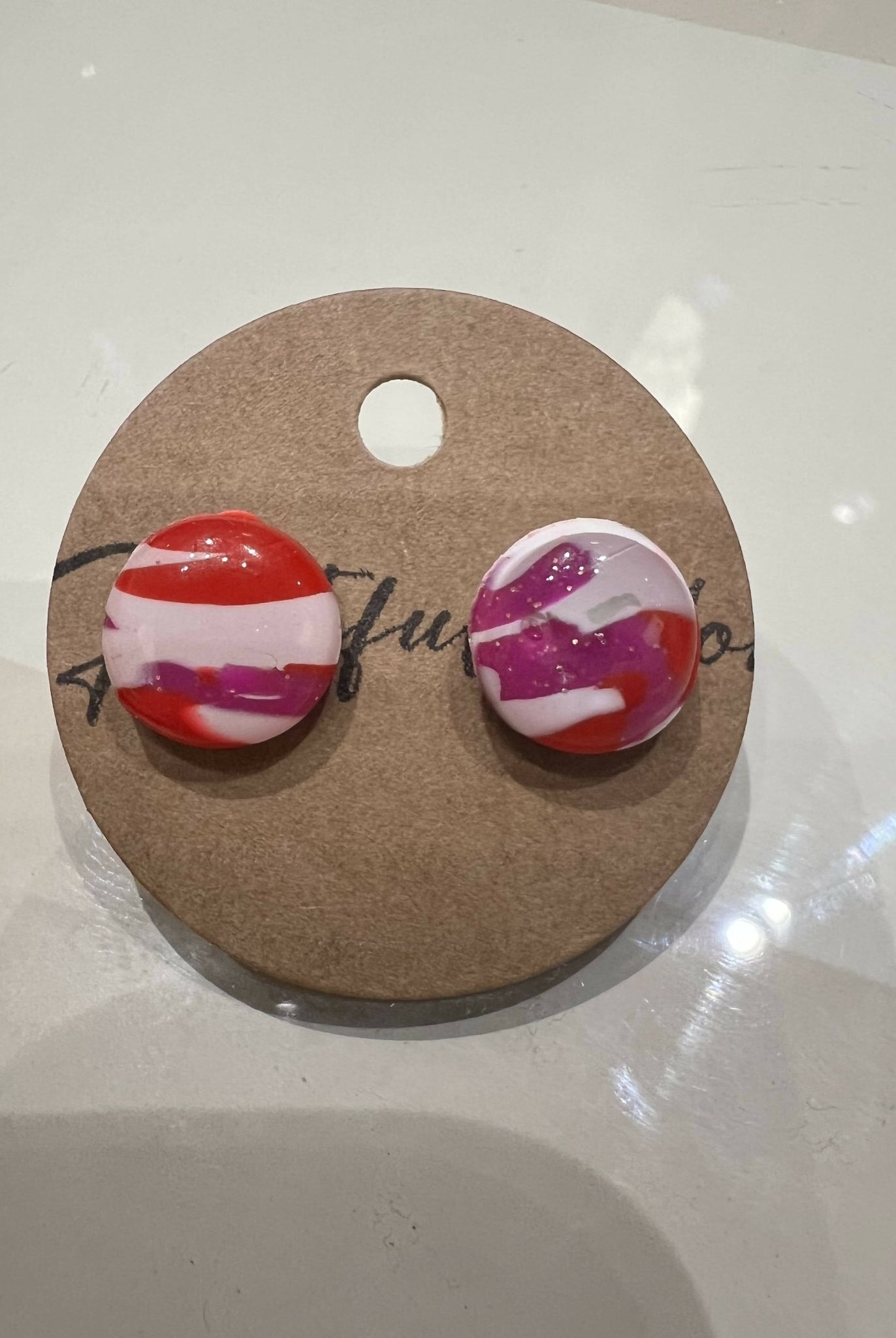 Medium Clay Stud Earrings - Deadwood South Boutique & Company LLC