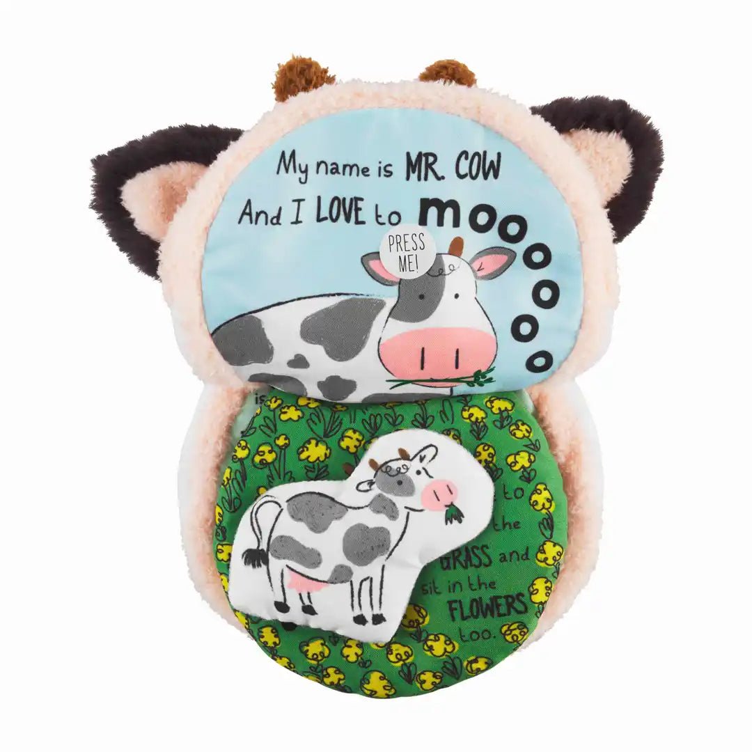 Mud Pie Cow Puppet Book - Deadwood South Boutique & Company LLC