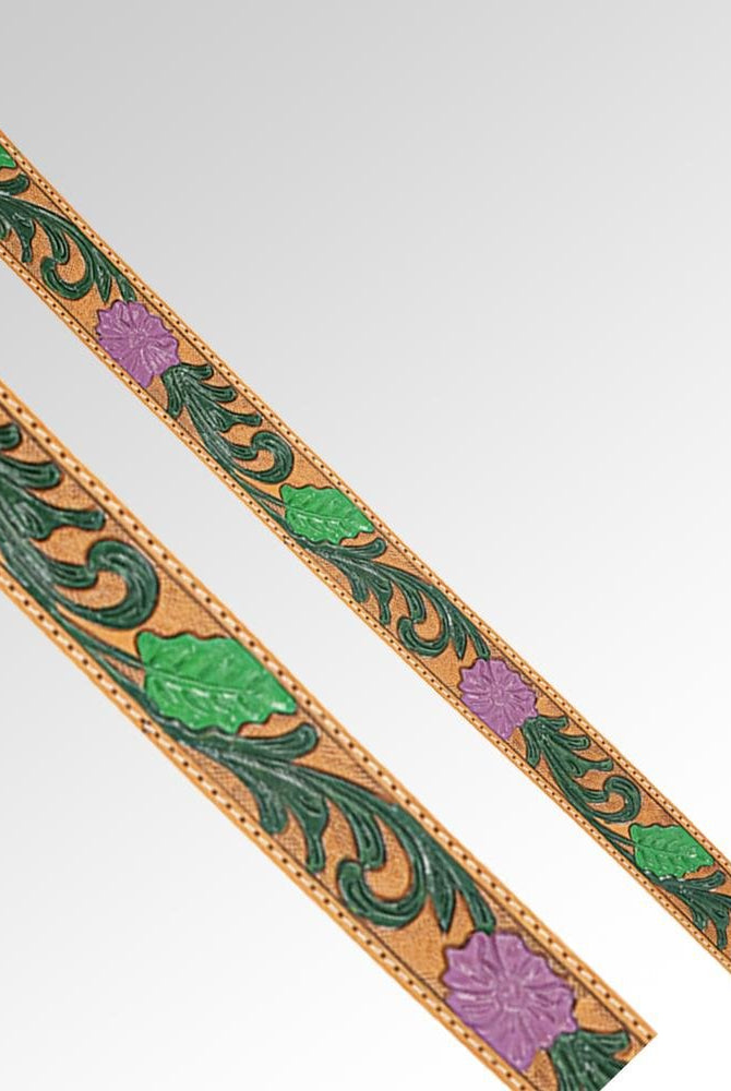 Purple Floral Purse Strap - Deadwood South Boutique & Company LLC