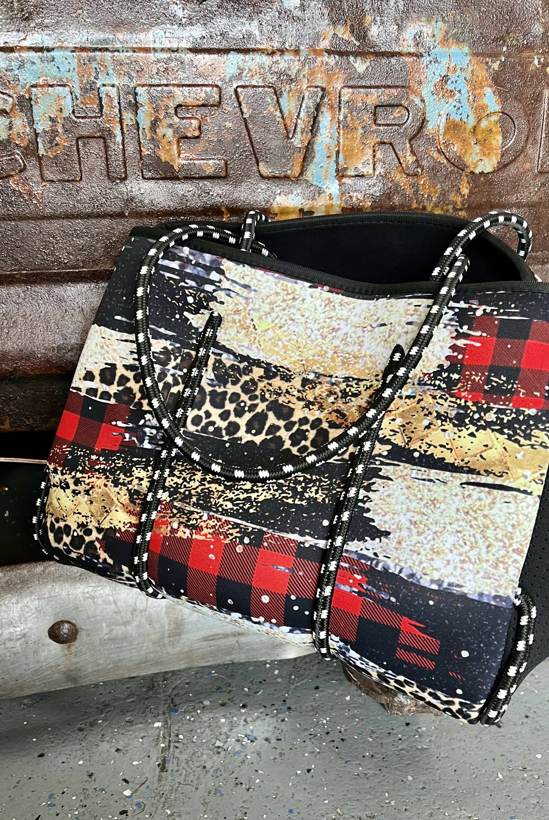 Crazy Heifer Tote Bag-Bags & Purses-Vintage Cowgirl-Deadwood South Boutique, Women's Fashion Boutique in Henderson, TX