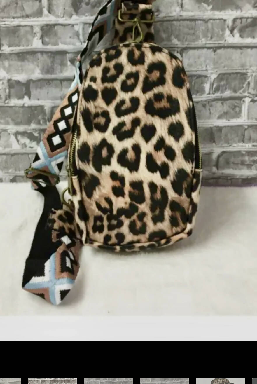 Leopard Sling Bag-Accessories-Vintage Cowgirl-Deadwood South Boutique, Women's Fashion Boutique in Henderson, TX