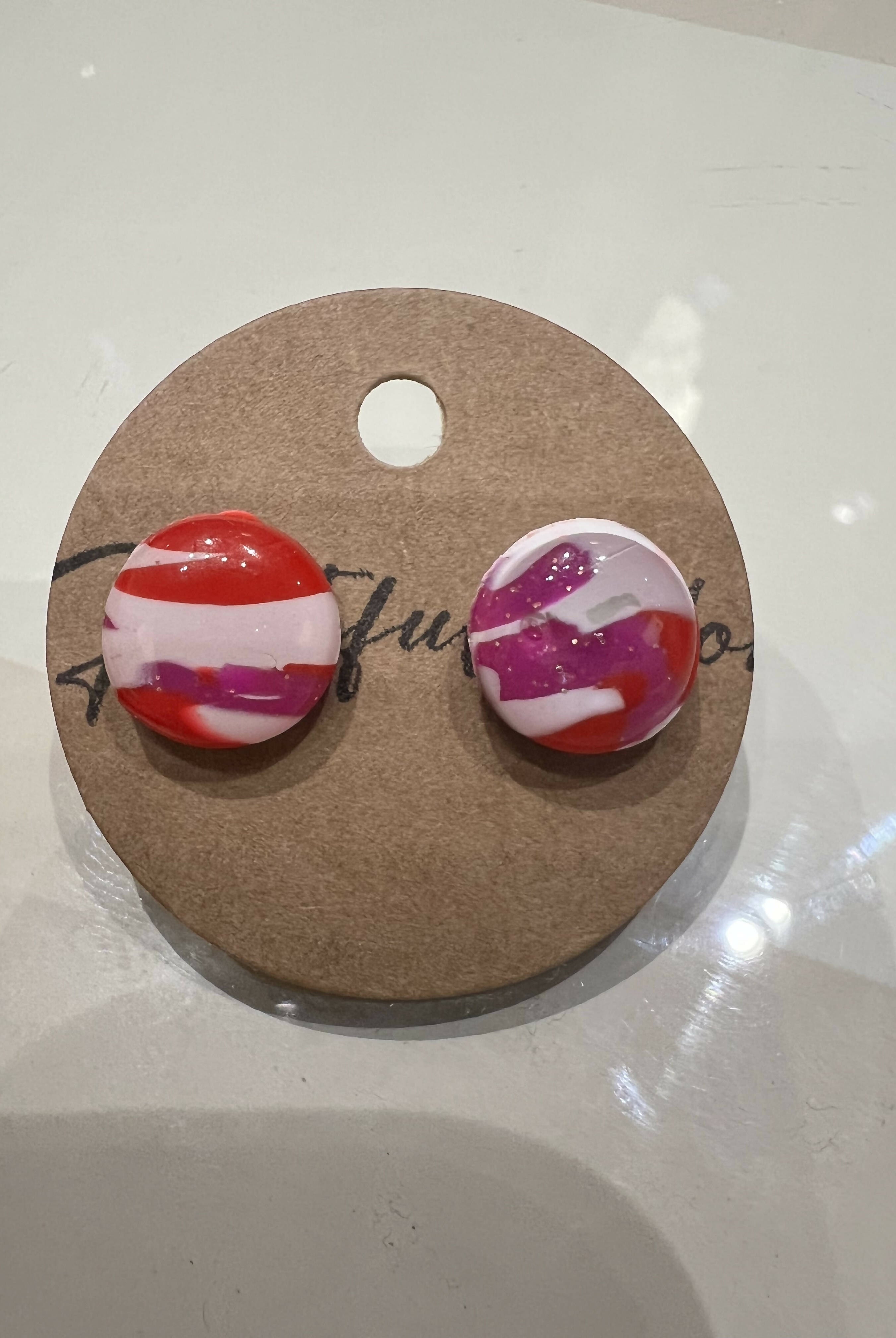 Medium Clay Stud Earrings-Earrings-Faithful Glow-Deadwood South Boutique, Women's Fashion Boutique in Henderson, TX
