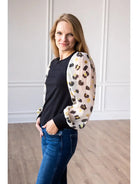 Leopard Dream Balloon Sleeve Top-Tops & Tees-Deadwood South Boutique & Company LLC-Deadwood South Boutique, Women's Fashion Boutique in Henderson, TX