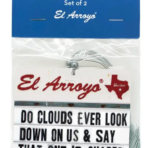El Arroyo Do Clouds Car Air Freshener 2pack-Car Freshies-Deadwood South Boutique & Company-Deadwood South Boutique, Women's Fashion Boutique in Henderson, TX