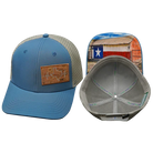 The Heartbeat Brand Texas Six Panel Light Blue/Gray Cap-Men's-Deadwood South Boutique & Company LLC-Deadwood South Boutique, Women's Fashion Boutique in Henderson, TX