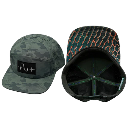 The Heartbeat Brand Fishing Soft Teal Camo Cap-Men's-Deadwood South Boutique & Company LLC-Deadwood South Boutique, Women's Fashion Boutique in Henderson, TX