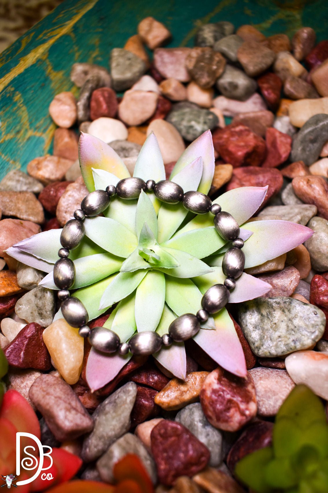 10mm Oval Beaded Stretch Bracelet - Deadwood South Boutique & Company LLC