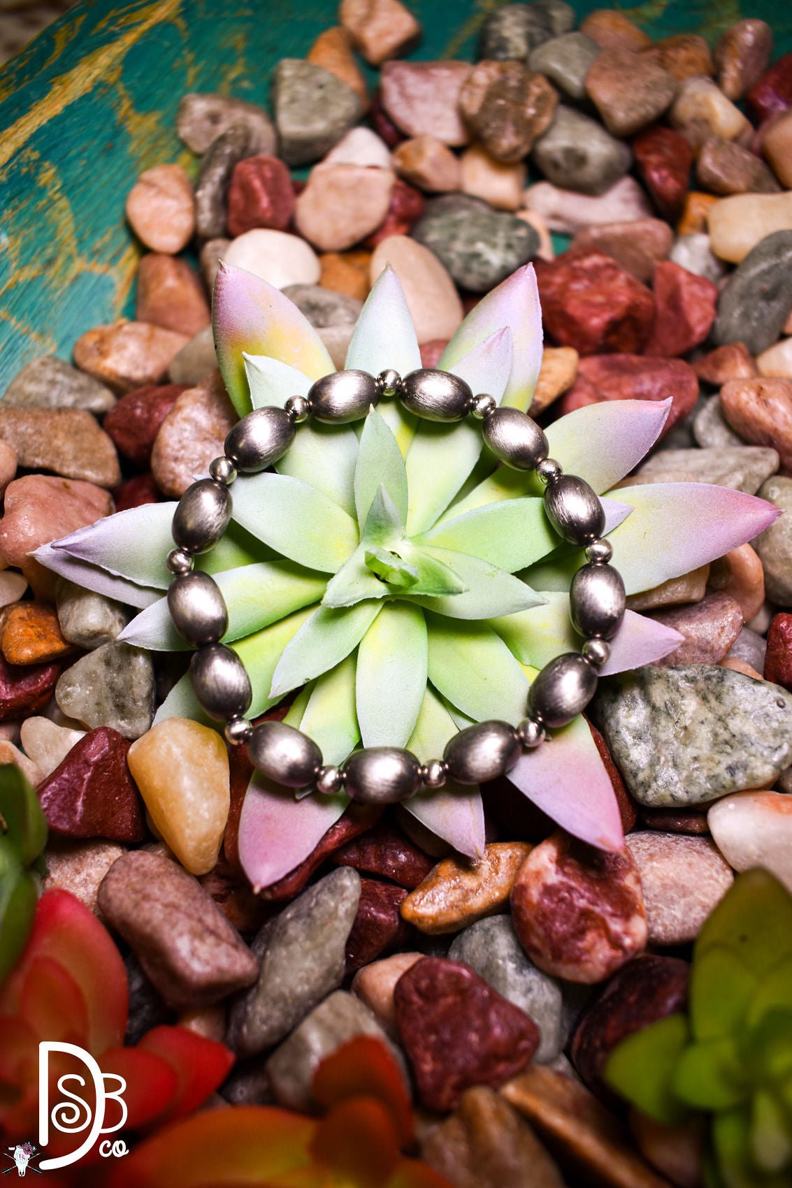 10mm Oval Beaded Stretch Bracelet - Deadwood South Boutique & Company LLC