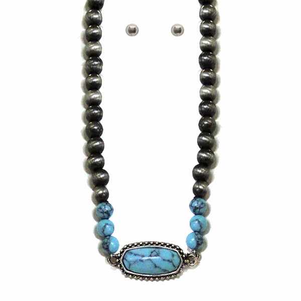 Felicia Fashion Turquoise Necklace-jewelry-Deadwood South Boutique & Company-Deadwood South Boutique, Women's Fashion Boutique in Henderson, TX