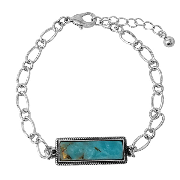 Turquoise Bar Fashion Bracelet-jewelry-Deadwood South Boutique & Company-Deadwood South Boutique, Women's Fashion Boutique in Henderson, TX