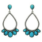 Tina Turquoise Fashion Earrings-Earrings-Deadwood South Boutique & Company-Deadwood South Boutique, Women's Fashion Boutique in Henderson, TX