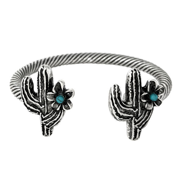 Cactus Fashion Cuff Bracelet-Bracelets-Deadwood South Boutique & Company-Deadwood South Boutique, Women's Fashion Boutique in Henderson, TX