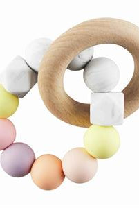 Mud Pie Silicone Wood Teether-Teethers-Deadwood South Boutique & Company-Deadwood South Boutique, Women's Fashion Boutique in Henderson, TX