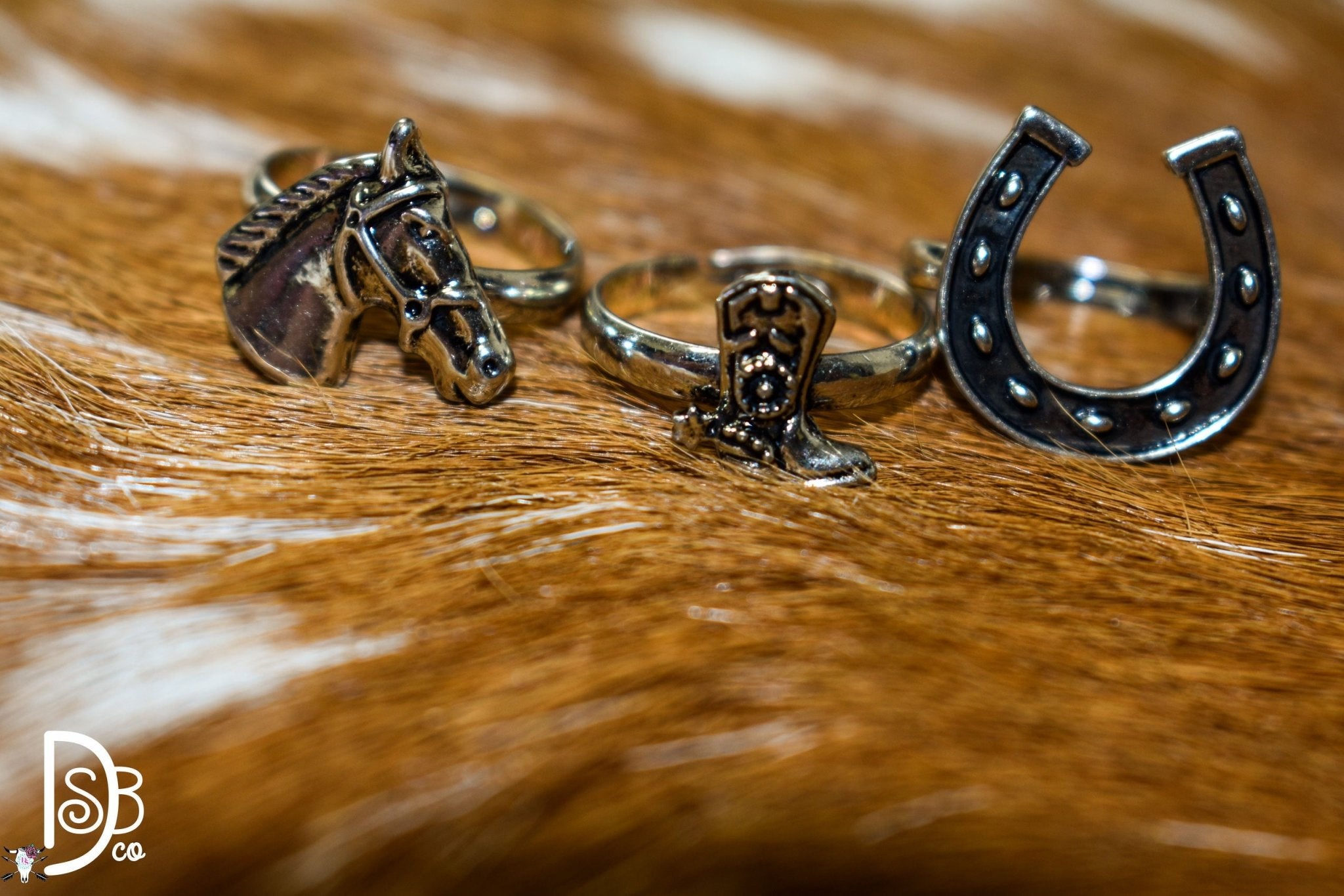 18K Plated Western Ring Set - Deadwood South Boutique & Company LLC