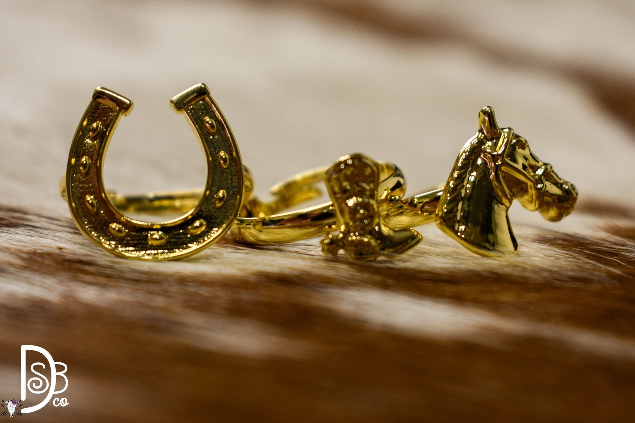 18K Plated Western Ring Set - Deadwood South Boutique & Company LLC