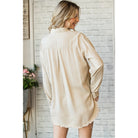 Delilah Denim Button Down Top-Denim Top-Deadwood South Boutique & Company LLC-Deadwood South Boutique, Women's Fashion Boutique in Henderson, TX