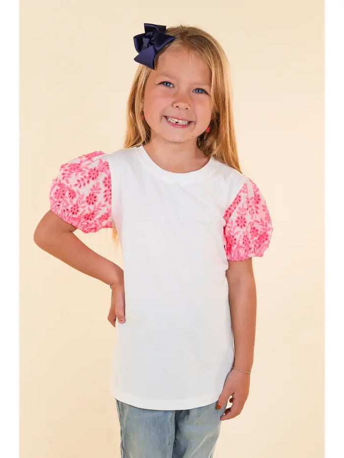 The Pink Eyelet Top-children's-Deadwood South Boutique & Company-Deadwood South Boutique, Women's Fashion Boutique in Henderson, TX