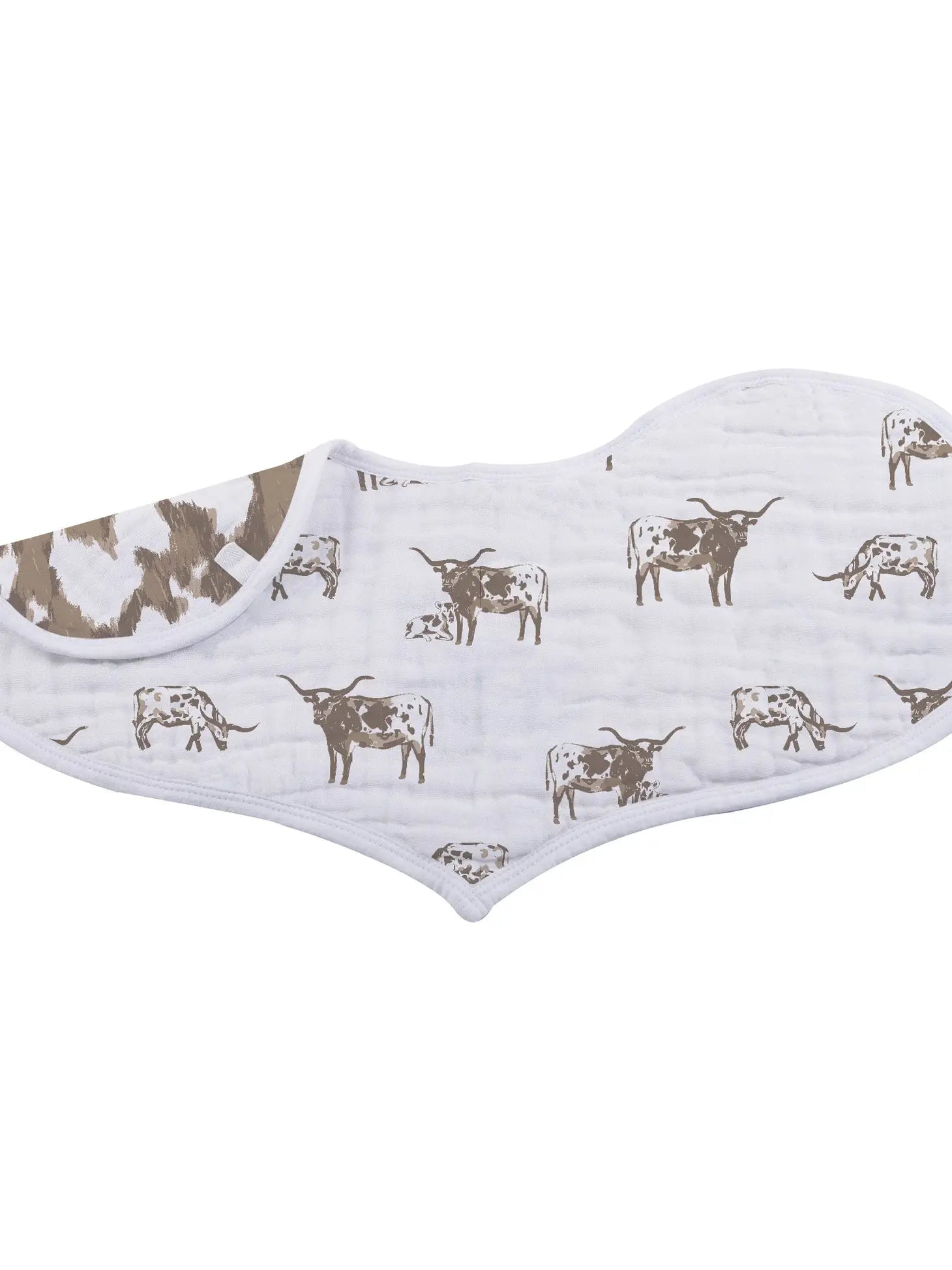 Forever Cowboy & Cowgirls Bamboo Burp Cloth Bib 2pk-Bibs-Deadwood South Boutique & Company-Deadwood South Boutique, Women's Fashion Boutique in Henderson, TX