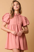 The Callie Corduroy Puff Sleeve Baby Doll Dress-Dresses-Deadwood South Boutique & Company LLC-Deadwood South Boutique, Women's Fashion Boutique in Henderson, TX