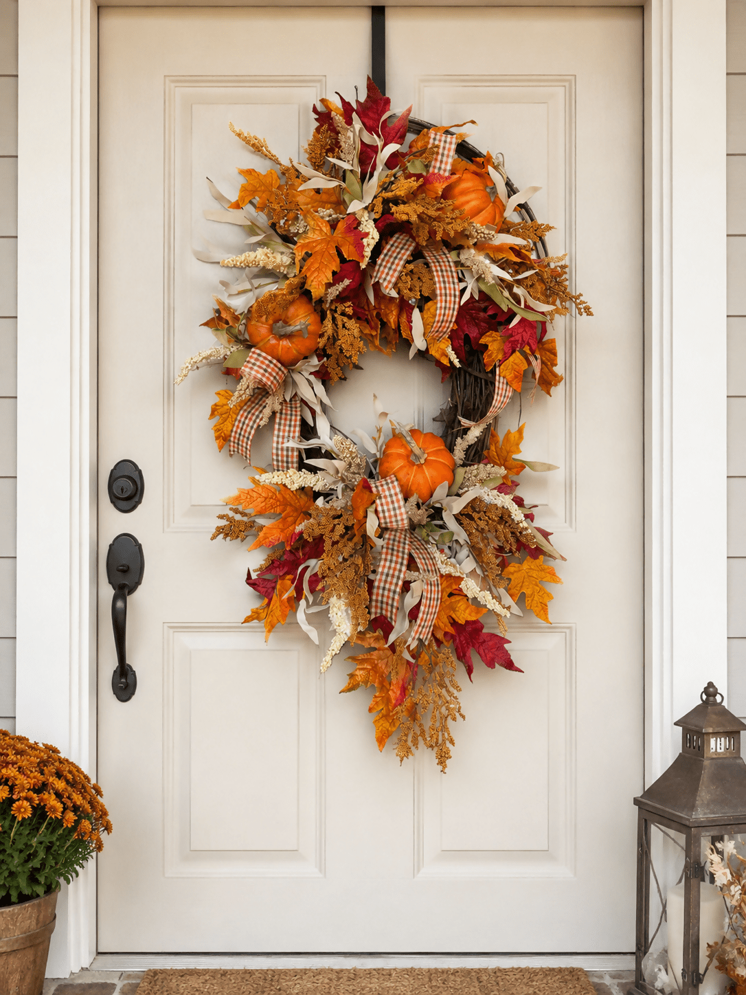 3 pumpkin wreath - Deadwood South Boutique & Company LLC