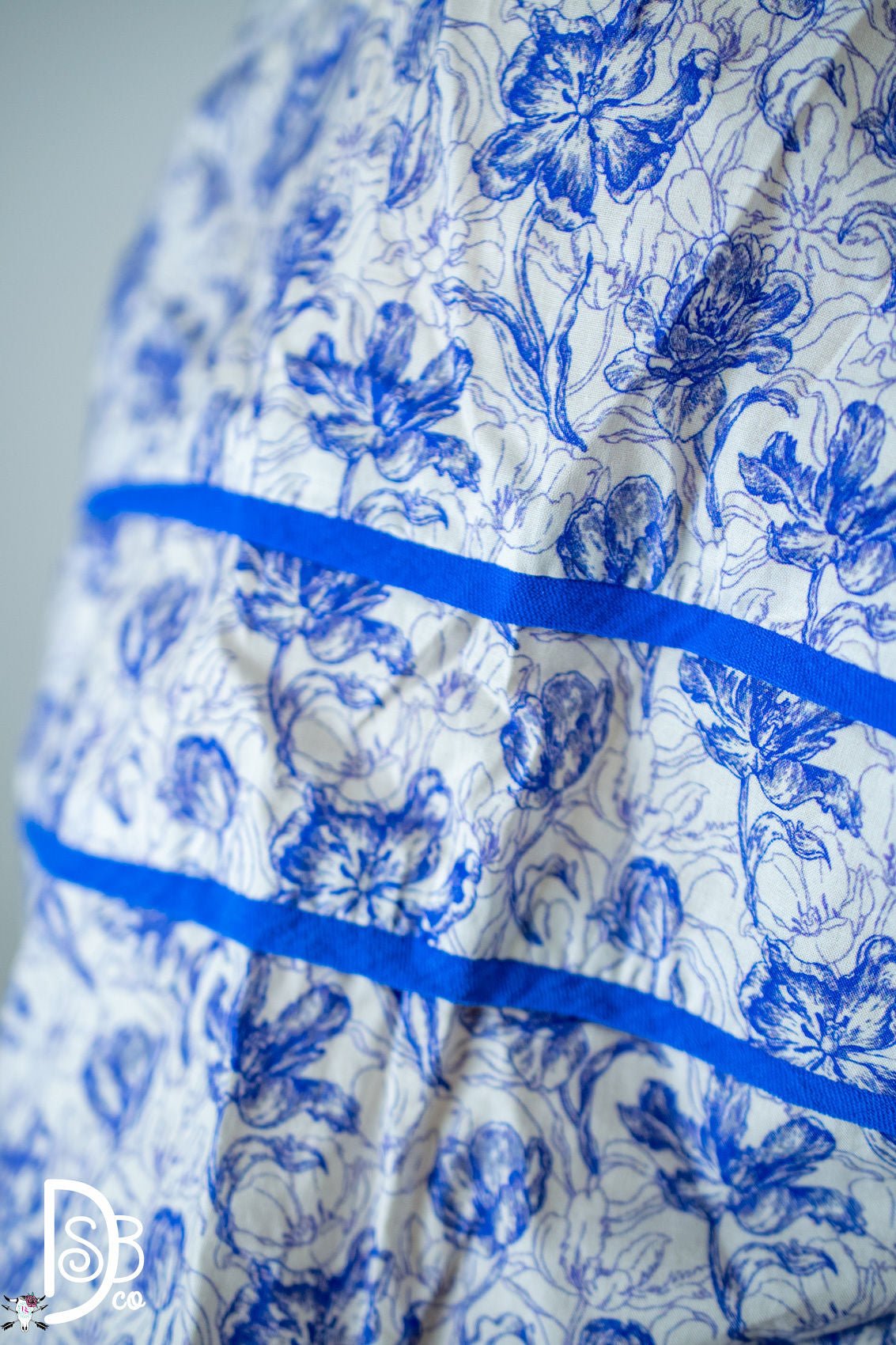 3/4 Sleeve Foral Tiered Top - Deadwood South Boutique & Company LLC