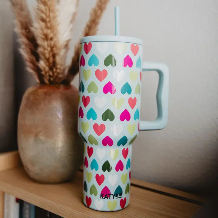 Multi Hearts 38oz Tumbler-Drinkware-Deadwood South Boutique & Company LLC-Deadwood South Boutique, Women's Fashion Boutique in Henderson, TX