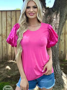 Louisiana Woman Top-Short Sleeves-Deadwood South Boutique & Company-Deadwood South Boutique, Women's Fashion Boutique in Henderson, TX