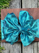 Newborn Metallic Headwrap Bows-Hair Bows-Deadwood South Boutique & Company LLC-Deadwood South Boutique, Women's Fashion Boutique in Henderson, TX