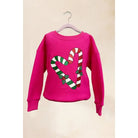 Candy Cane Kids Oversized Sweatshirt-childrens-Deadwood South Boutique & Company LLC-Deadwood South Boutique, Women's Fashion Boutique in Henderson, TX