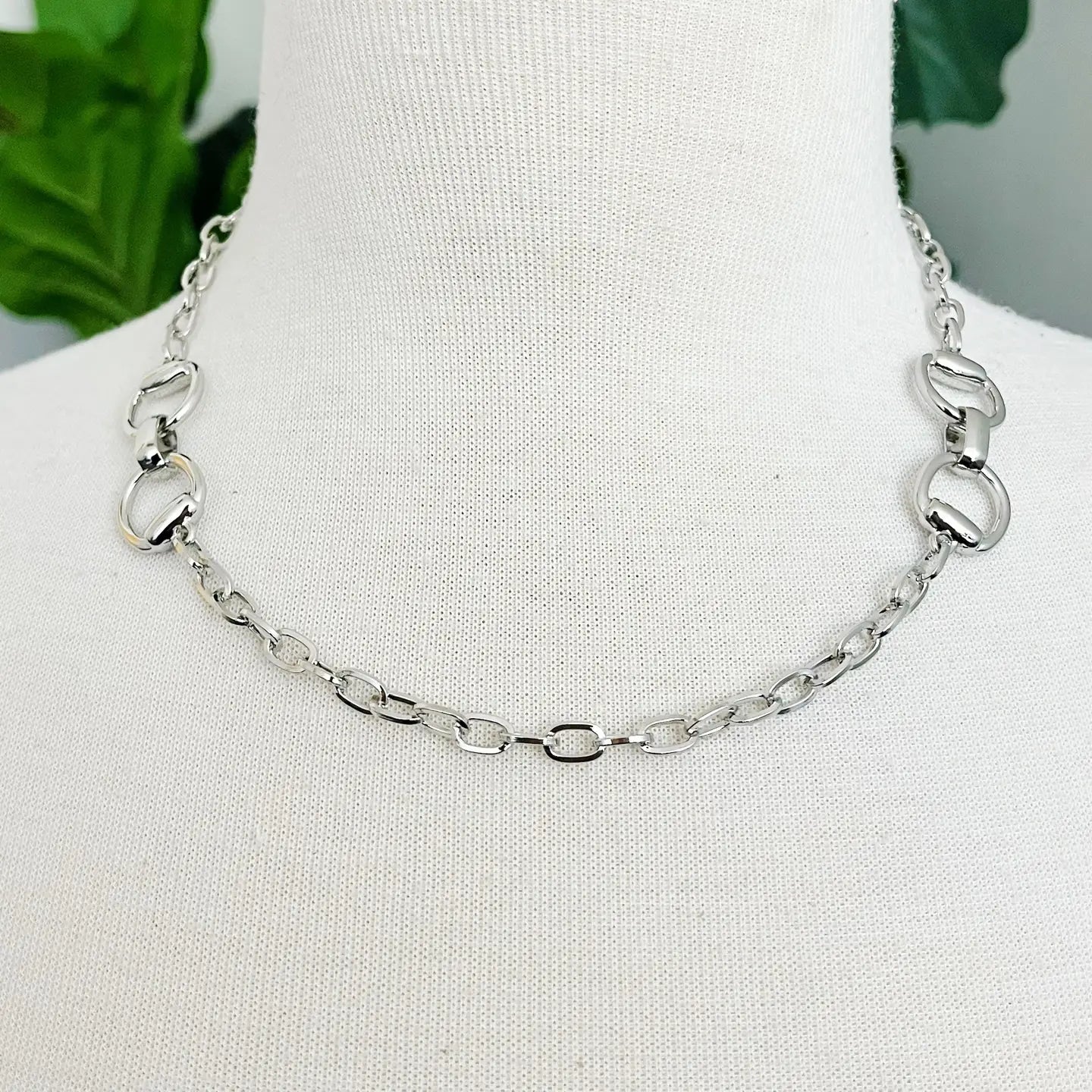 Double Equestrian Chain Necklace-Necklaces-Deadwood South Boutique & Company LLC-Deadwood South Boutique, Women's Fashion Boutique in Henderson, TX