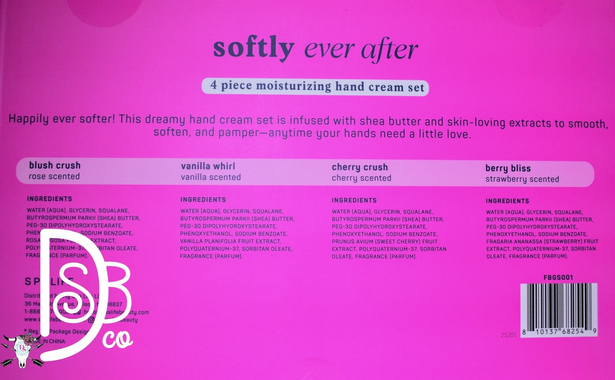 4 Piece Moisturizing Hand Cream Gift Set - Deadwood South Boutique & Company LLC