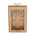 Mud Pie Mr. and Mrs. Champagne Flute Set-Home Decor & Gifts-Deadwood South Boutique & Company-Deadwood South Boutique, Women's Fashion Boutique in Henderson, TX