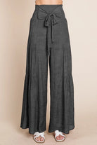 Tie Front Wide Leg Pants-Deadwood South Boutique & Company LLC-Deadwood South Boutique, Women's Fashion Boutique in Henderson, TX