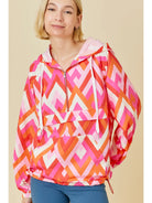 Vintage Chevron Windbreaker-Windbreakers-Deadwood South Boutique & Company LLC-Deadwood South Boutique, Women's Fashion Boutique in Henderson, TX