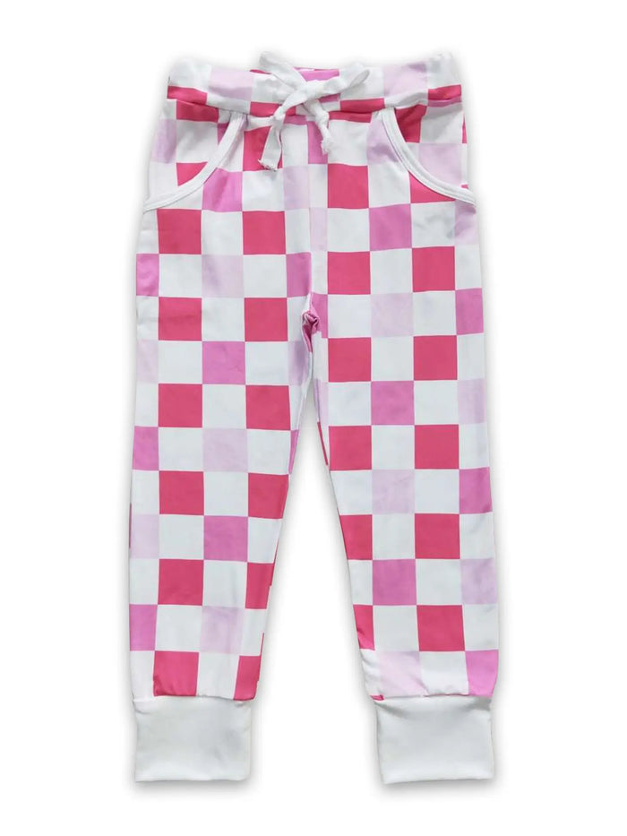 Adore Me Checkerboard Jogger-Children's Clothing-Deadwood South Boutique & Company-Deadwood South Boutique, Women's Fashion Boutique in Henderson, TX