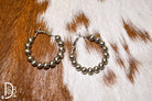 6mm Pearl Beaded Hoops - Deadwood South Boutique & Company LLC