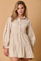 Cassie Corduroy Shirt Dress-Dresses-Deadwood South Boutique & Company LLC-Deadwood South Boutique, Women's Fashion Boutique in Henderson, TX