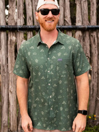 Burlebo Out West Performance Button Up-Short Sleeves-Deadwood South Boutique & Company-Deadwood South Boutique, Women's Fashion Boutique in Henderson, TX