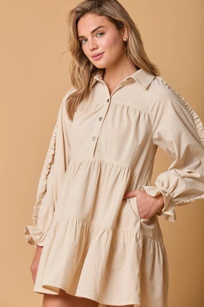 Cassie Corduroy Shirt Dress-Dresses-Deadwood South Boutique & Company LLC-Deadwood South Boutique, Women's Fashion Boutique in Henderson, TX