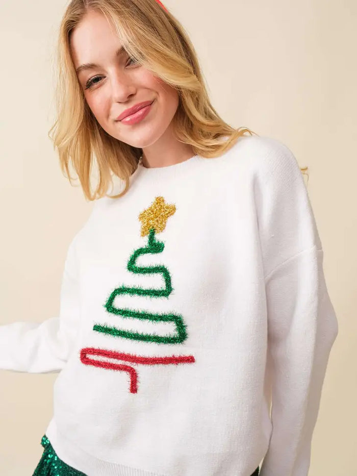 The Christmas Tree Sweater-Graphic Sweaters-Deadwood South Boutique & Company-Deadwood South Boutique, Women's Fashion Boutique in Henderson, TX